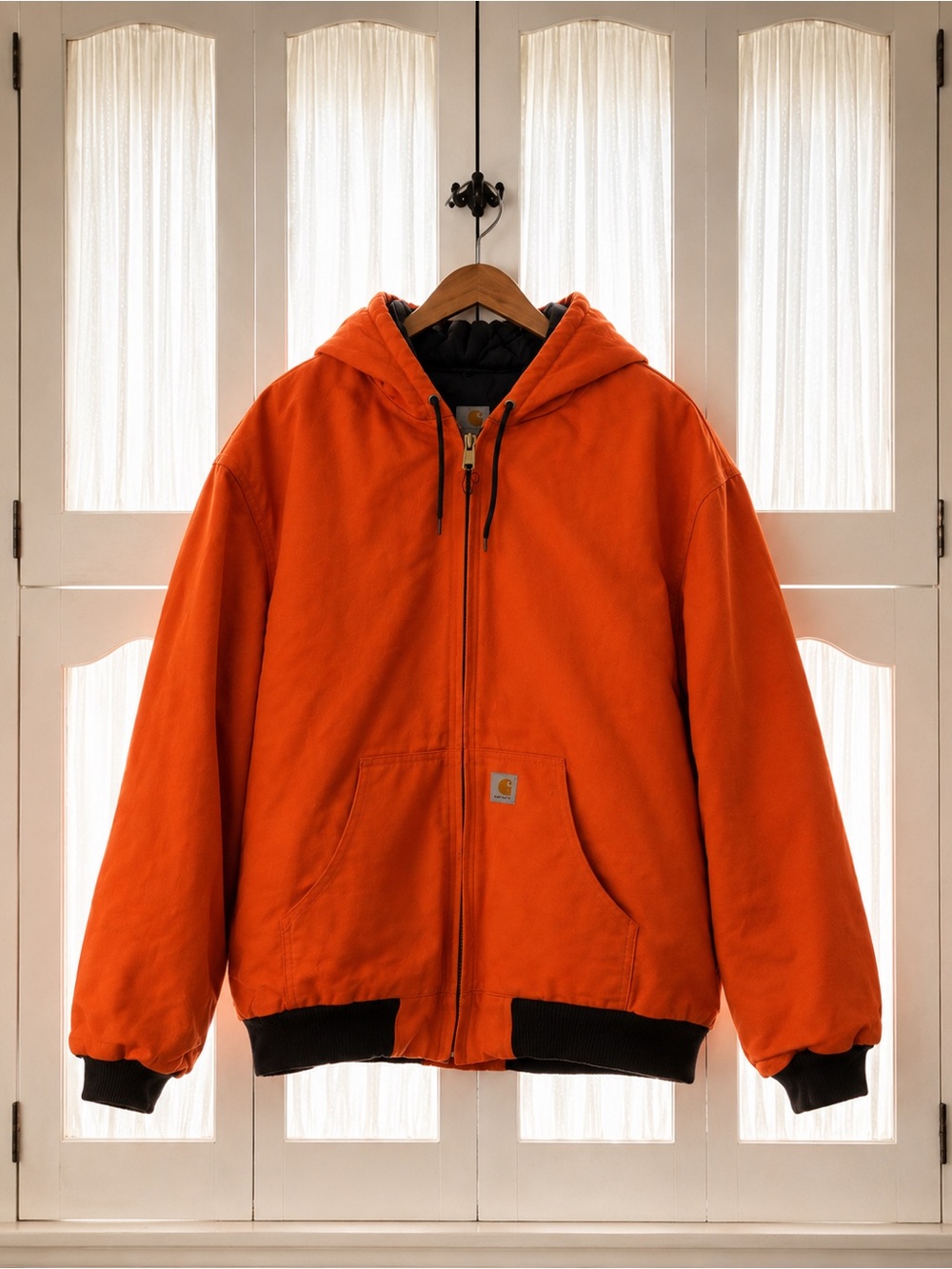 Carhartt J140 BLZ Blaze Orange Active Jacket 4XL Tall USA Union Made